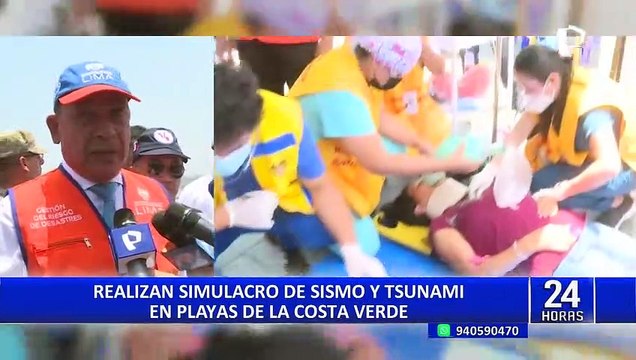 Chorrillos: realizan simulacro de sismo y tsunami en la Costa Verde