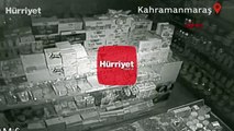 Kahramanmaraş'taki ilk deprem, marketin güvenlik kamerasına yansıdı