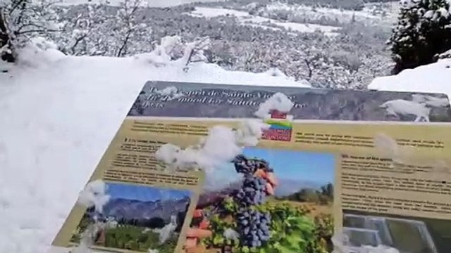 L'Ermitage de ST JEAN DU PUY A TRETS magnifié par 10cm de neige 27fev2023
