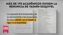 Académicos piden renuncia de ministra Esquivel tras plagio de tesis
