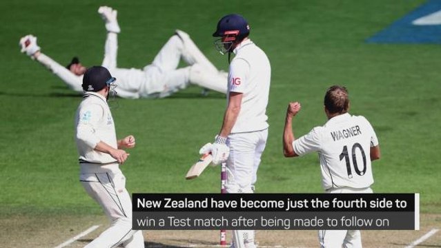 New Zealand beat England by one run after following on