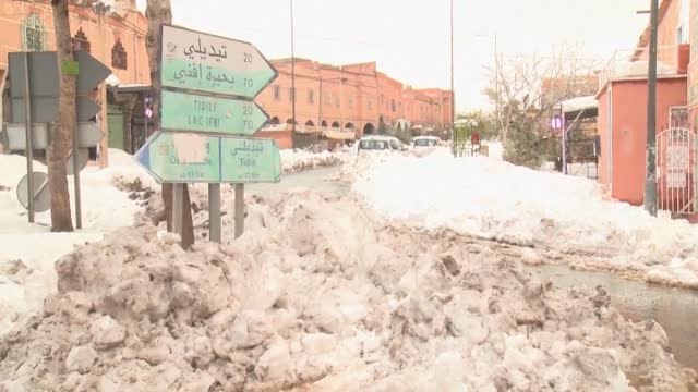 Marruecos afronta uno de los peores temporales de nieve de los últimos 27 años