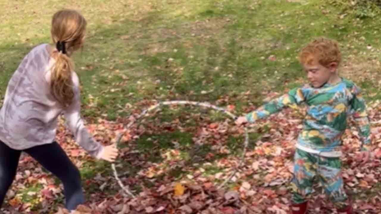 Vermont kids take advantage of Fall season to flex their leaf-diving chops