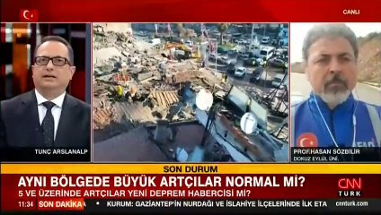 Aynı bölgede büyük artçılar normal mi? Prof. Dr. Hasan Sözbilir CNN TÜRK'te yanıtladı