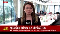 Cumhurbaşkanı Erdoğan ile Azerbaycan Cumhurbaşkanı Aliyev Vahdettin Köşkü'nde görüşüyor