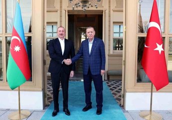ERDOĞAN AZERBAYCAN CUMHURBAŞKANI ALİYEV'İ KABUL EDİYOR - 2