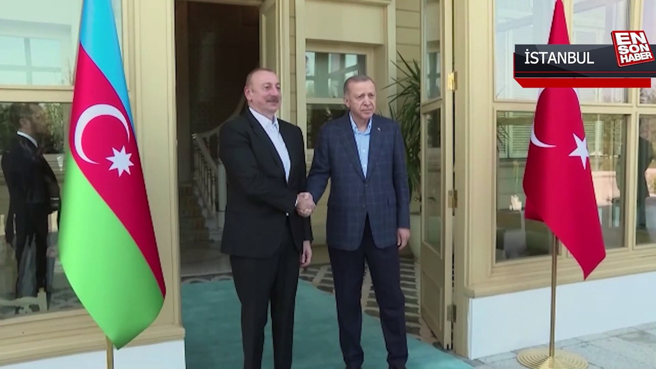 Cumhurbaşkanı Erdoğan, Azerbaycan Cumhurbaşkanı Aliyev ile bir araya geldi