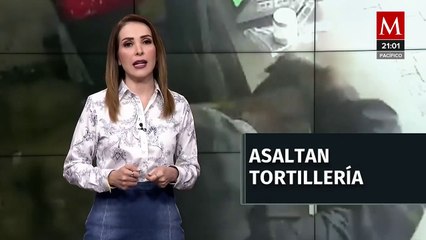 Sujetos armados asaltan tortillería en CdMx