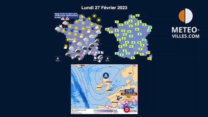 prévisions météo villes du samedi 25 février 2023