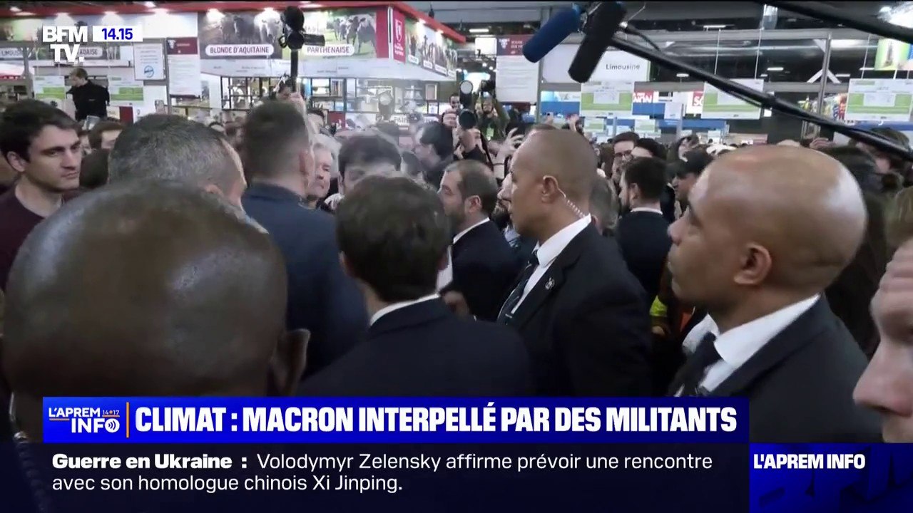 Salon de l'agriculture: Emmanuel Macron interpellé par un militant écologiste