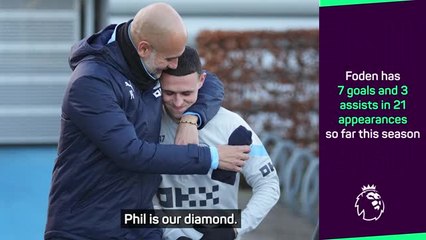 Download Video: Guardiola describes Foden as a diamond