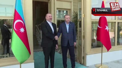 Cumhurbaşkanı Erdoğan, İlham Aliyev ile bir araya geldi