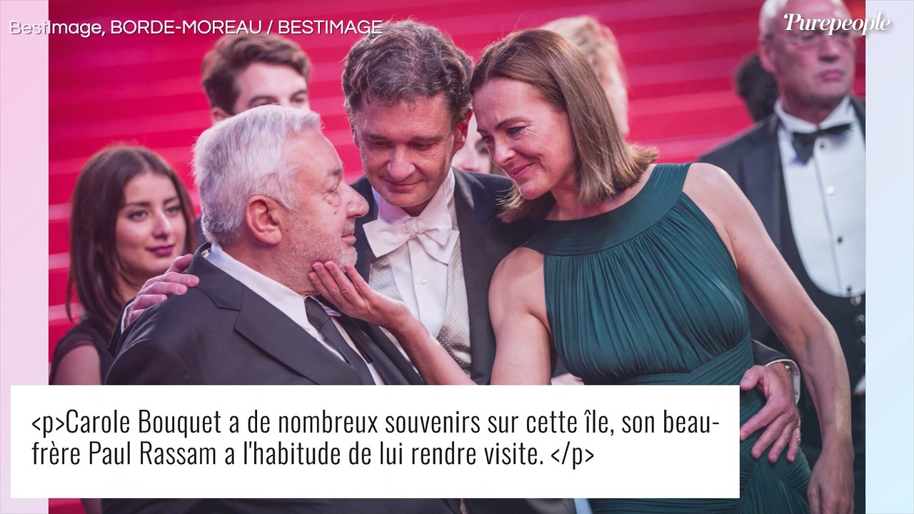 Carole Bouquet, comédienne et vigneronne : elle raconte son coin de paradis très isolé, où "il y a peu de choses"