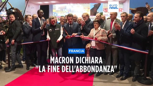 Macron al Salone dell'Agricoltura: Bisogna risparmiare l'acqua