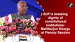 BJP is breaking dignity of constitutional institutions: Mallikarjun Kharge at Plenary