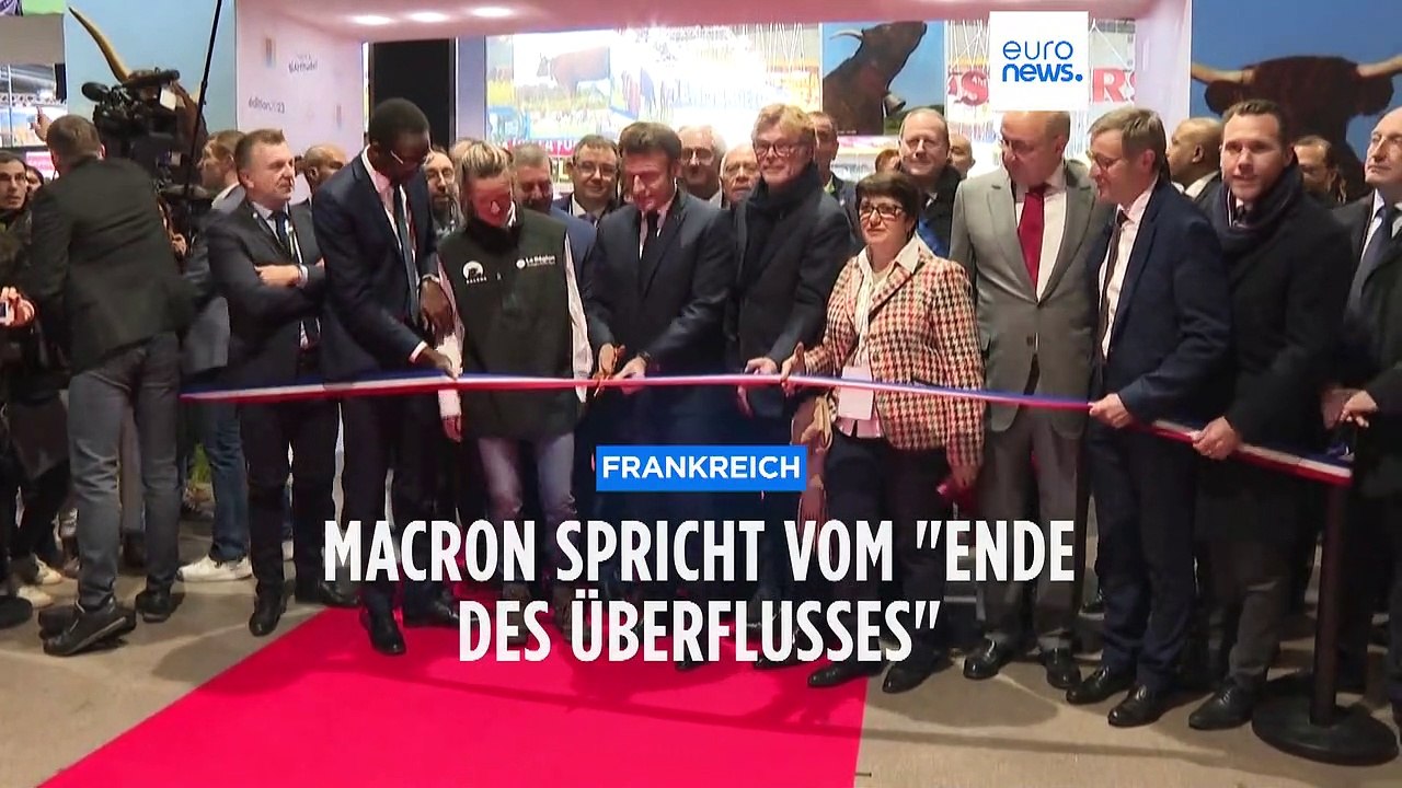 Die fetten Jahre sind vorbei: Frankreichs Präsident ruft zum Wassersparen auf