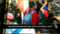 teleSUR Noticias 11:30 25-02: Conaie exige renuncia del Pdte. Guillermo Lasso