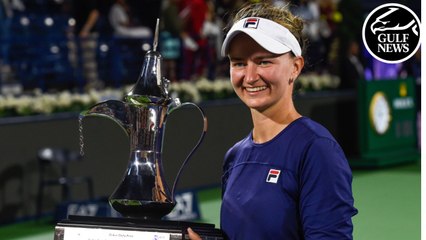 Barbora Krejčíková claims women's singles title at Dubai Tennis Championship