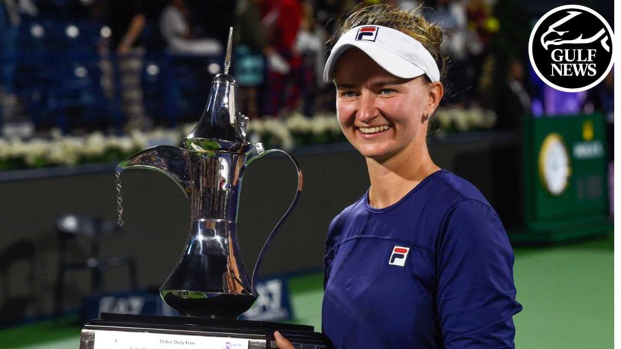 Barbora Krejčíková claims women's singles title...