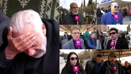 نجوم سوريون بحالة صدمة وألم في جنازة شادي زيدان.. وهذا ما قالوه