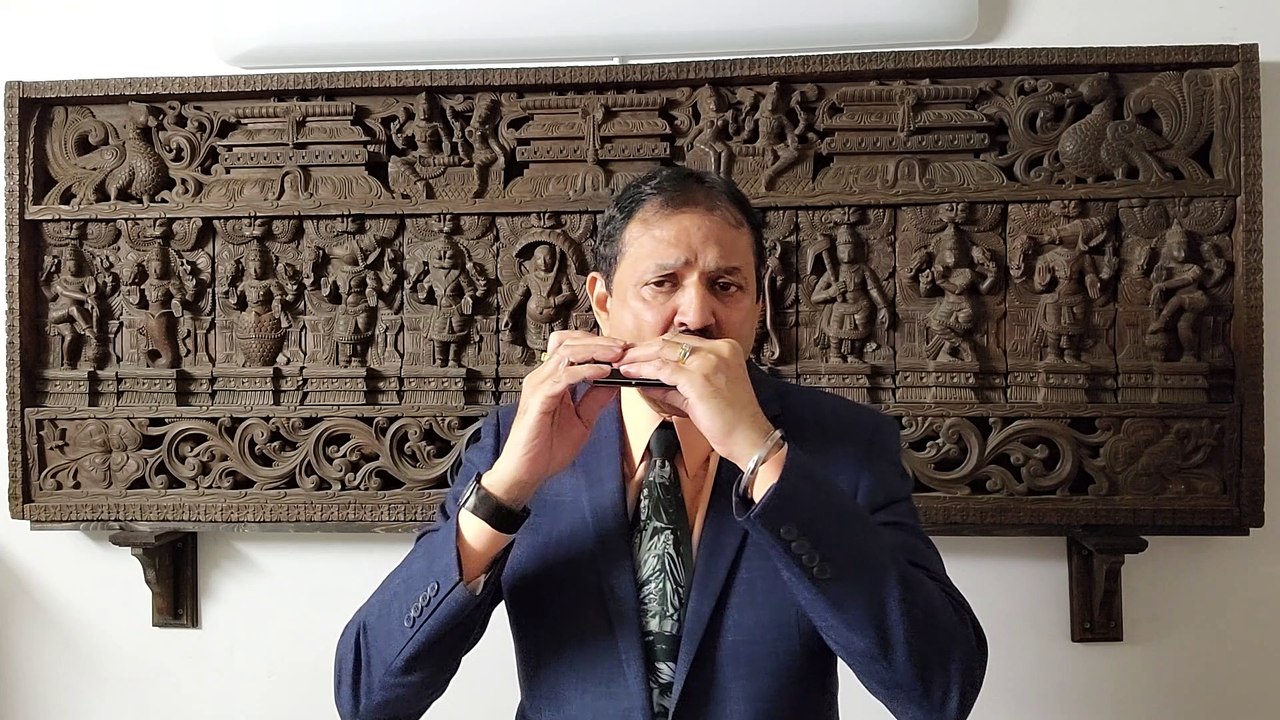 NakhrewaliFilm New Delhi 1956Vintage Classic Song on Harmonica Live