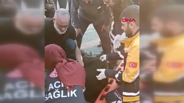 MAKAS ATAN OTOMOBİL İKİYE BÖLÜNDÜ 1 YARALI
