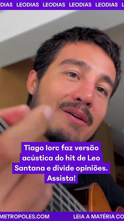 Tiago Iorc se tornou um dos nomes mais comentados nas redes sociais após fazer uma versão acústica do hit Zona de Perigo. A música de Leo Santana é um dos sucessos do Carnaval e ganhou uma versão mais lenta, tocada no violão. Assista!