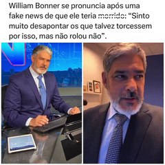 William Bonner se Pronuncia Após Fake News