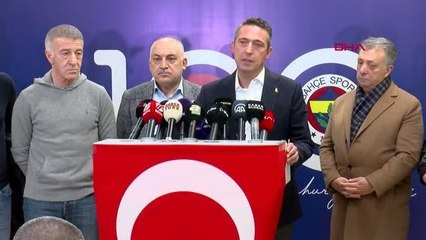 TFF Başkanı Büyükekşi ve kulüp başkanlarından "Omuz Omuza" kampanyasına davet