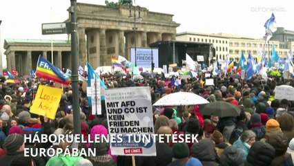 Sokféle háborúellenes tüntetést tartottak Európában