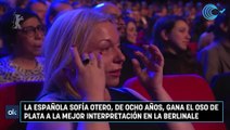 La española Sofía Otero, de ocho años, gana el Oso de Plata a la Mejor interpretación en la Berlinale