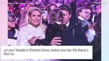 Laura Tenoudji et Christian Estrosi en famille au carnaval de Nice : leur fille de 5 ans, copie conforme de Mercredi Addams !