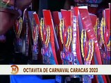 Premian a los ganadores del desfile de carrozas en la Octavita de Carnaval Caracas 2023