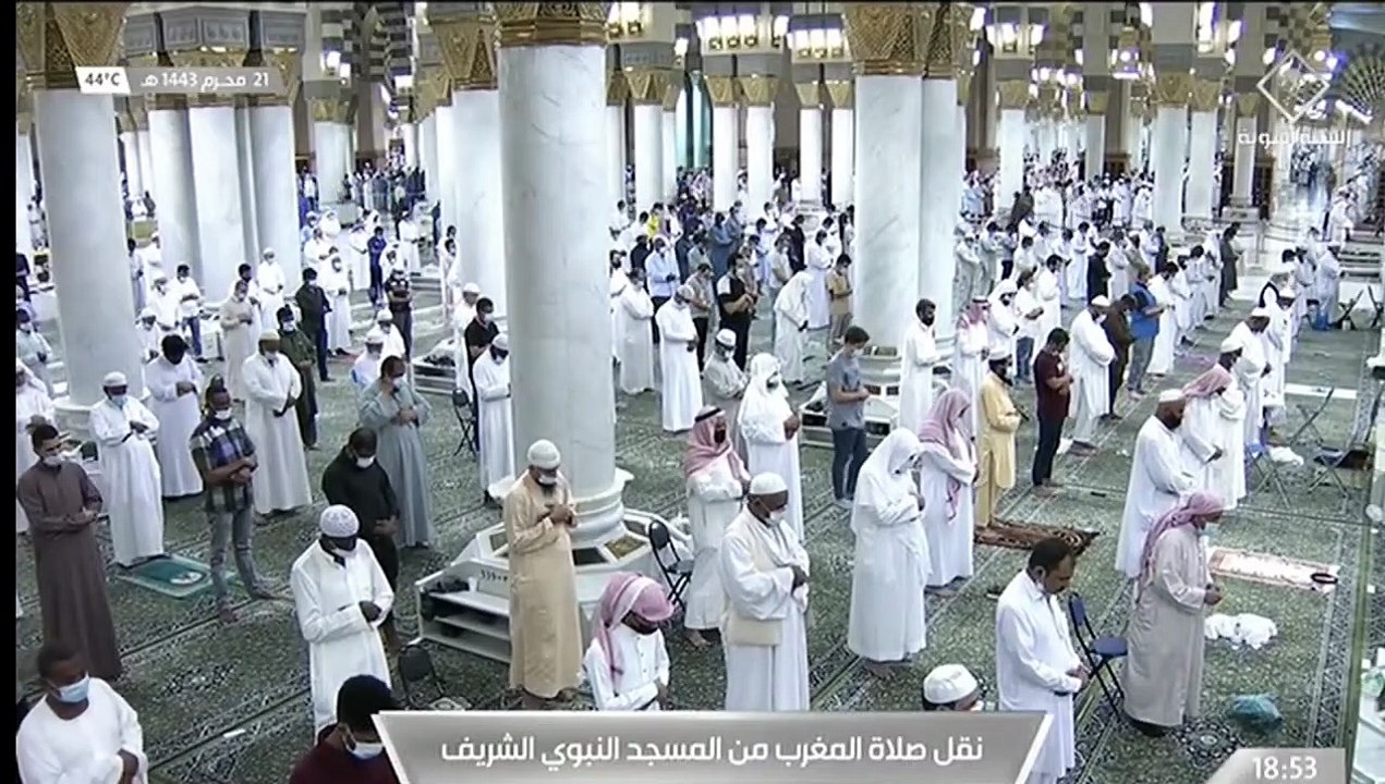 صلاة المغرب من المسجد النبوي الشريف - تلاوة الشيخ عبدالمحسن بن محمد القاسم