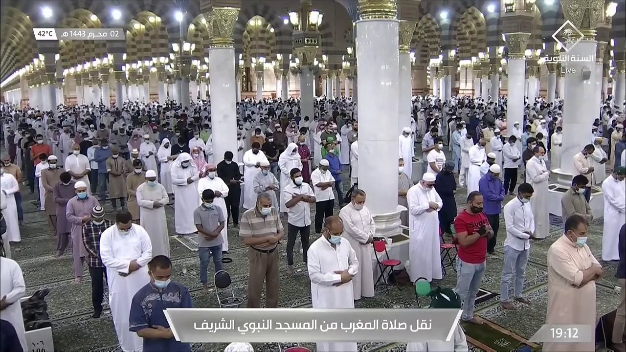 صلاة المغرب من المسجد النبوي الشريف بـ #المدينة_المنورة  -  الثلاثاء 14430102هـ