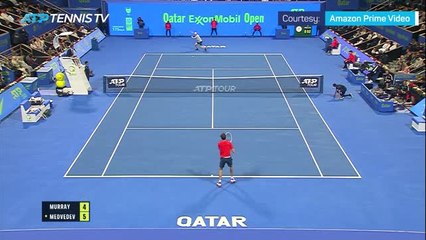 Medvedev ends dream Murray run to win Doha title