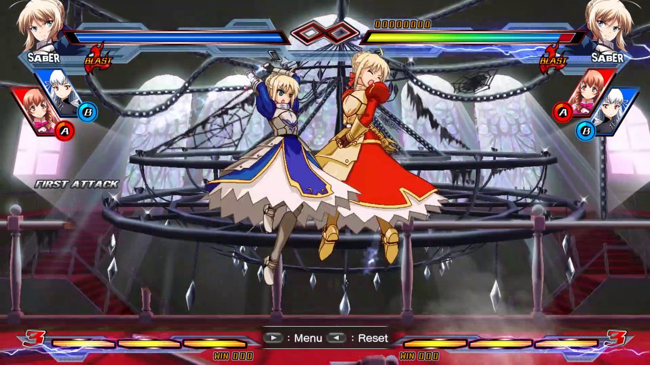 Nitroplus Blasterz: Heroines Infinite Duel (PC) - All Throws