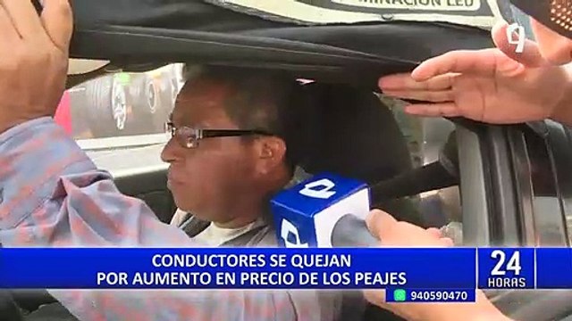 Conductores se quejan por aumento en precio de peajes en Vía de Evitamiento y vía Expresa Línea Amarilla