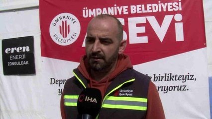 Ümraniye Belediyesi Hatay'da aşevi açtı