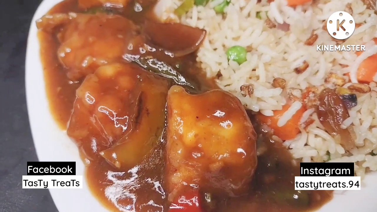 Burnt Garlic Fried  Rice & Chilli Paneer Recipe/Restaurant Like Burnt Garlic Fried Rice & Chilli Paneer Recipe