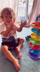 Arrow Celebrates By Throwing Ball At Mom