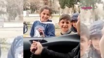 Polis memuru rica etti, küçük kız söyledi! Deprem bölgesindeki çocuklarla sohbet eden polisler...