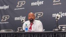 Indiana basketball coach Mike Woodson reacts to win over Purdue