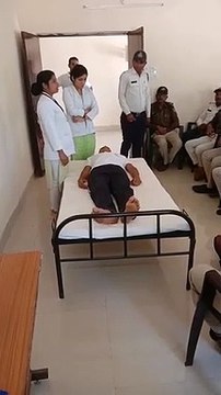 पुलिस जवान ने सीखे हेल्थ चेकअप के गुर