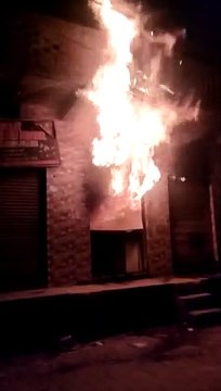 मेडिकल स्टोर में लगी आग लाखों का माल हुआ जलकर राख