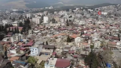 Kahramanmaraş'ın son hali havadan görüntülendi