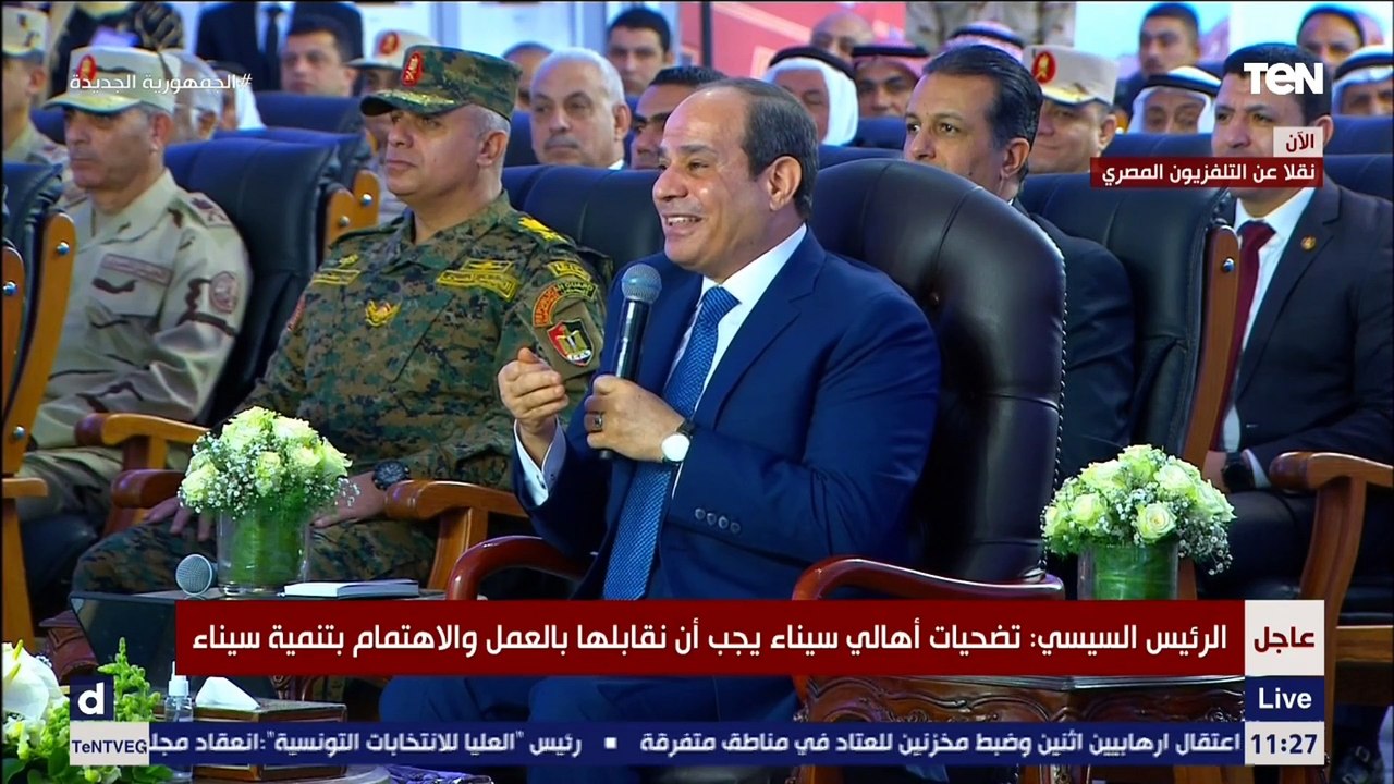 السيسي: اوعوا تفتكتروا اننا هنرضى اللي كان موجود قبل كده