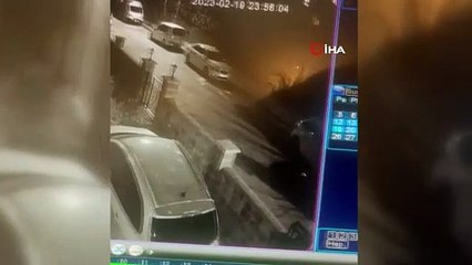 Park halindeki motosikleti böyle çaldılar