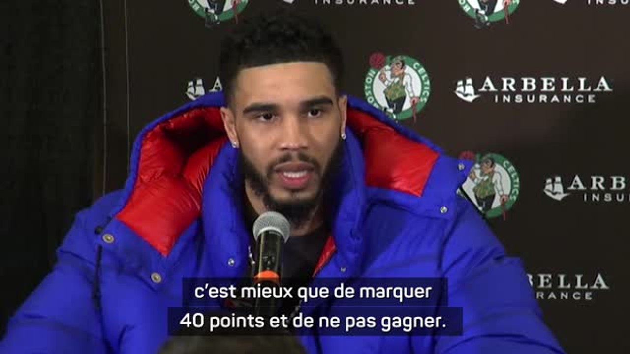 Boston Celtics - Tatum : “Un soir sans, mais avec victoire est mieux que de marquer 40 points et ne pas gagner”