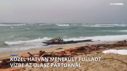 Már majdnem hatvan áldozata van az olaszországi hajótörésnek